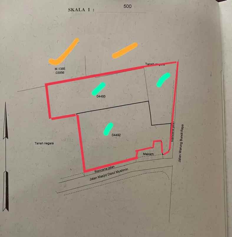 dijual tanah warung buncit raya