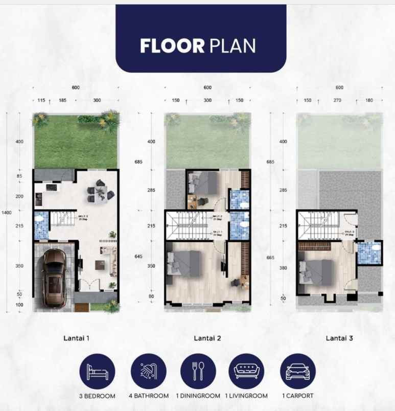 dijual villa komplek de maju palace