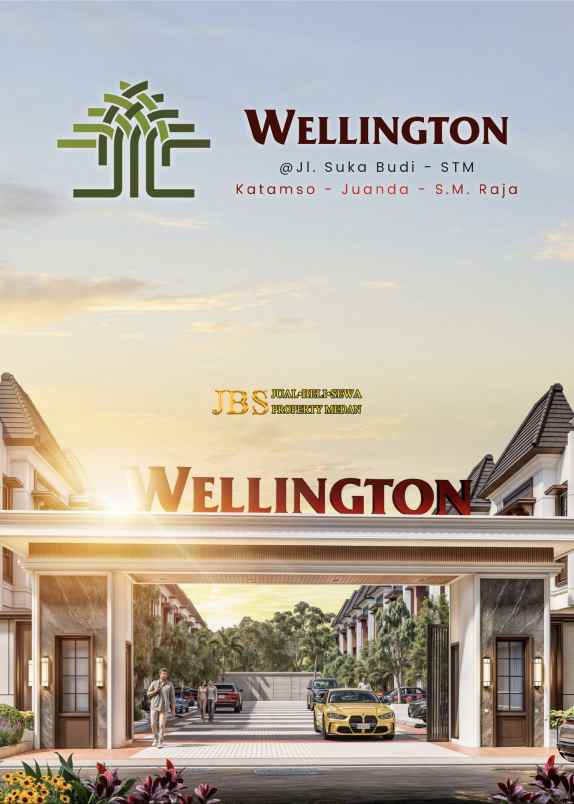 dijual villa komplek wellington jalan