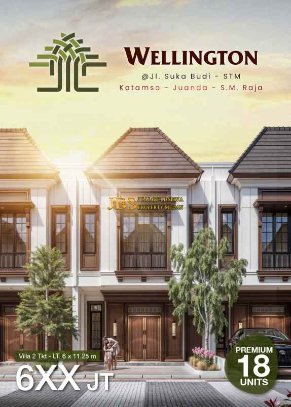 dijual villa komplek wellington jalan