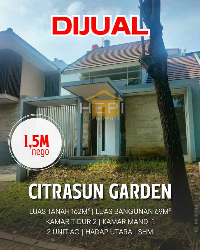 dijuall rumah citrasun garden saphire hill semarang