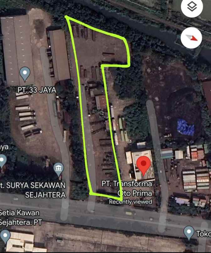 disewakan tanah raya tambak osowilangon