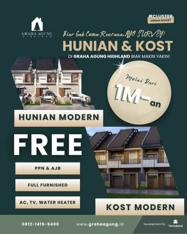 hub rumah kost furnish malang potensi tinggi