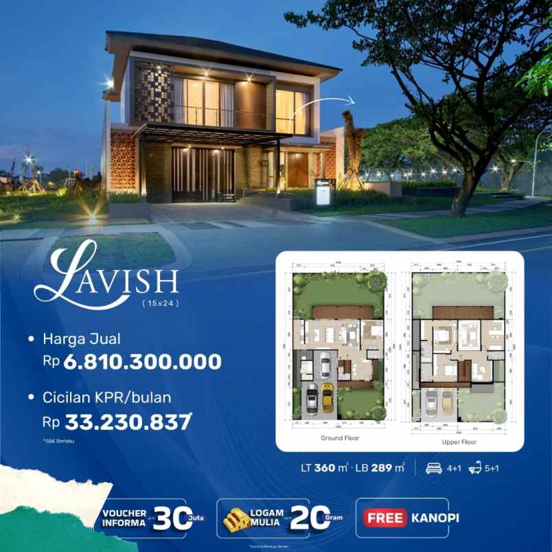 hunian modern lavish rumah mewah citraland celebes