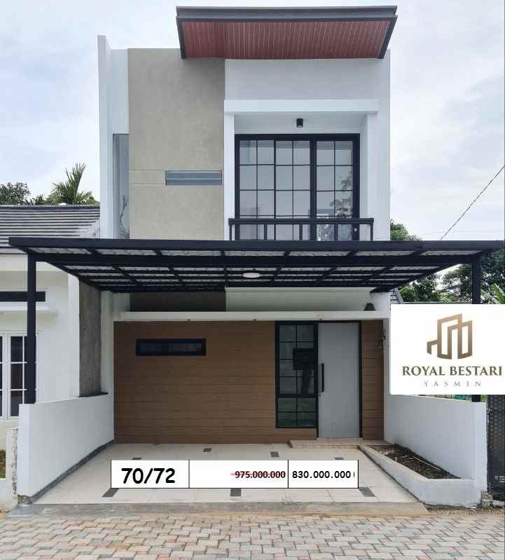 jual rumah di yasmin kota bogor dekat tol dan stasiun