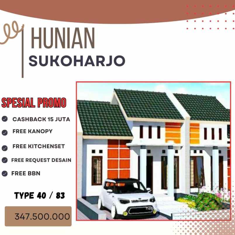 jual rumah timur gelora merdeka jombor sukoharjo