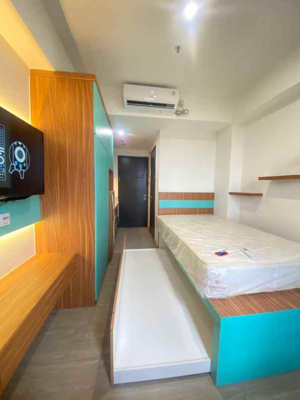jual studio apartment collins boulevard serpong