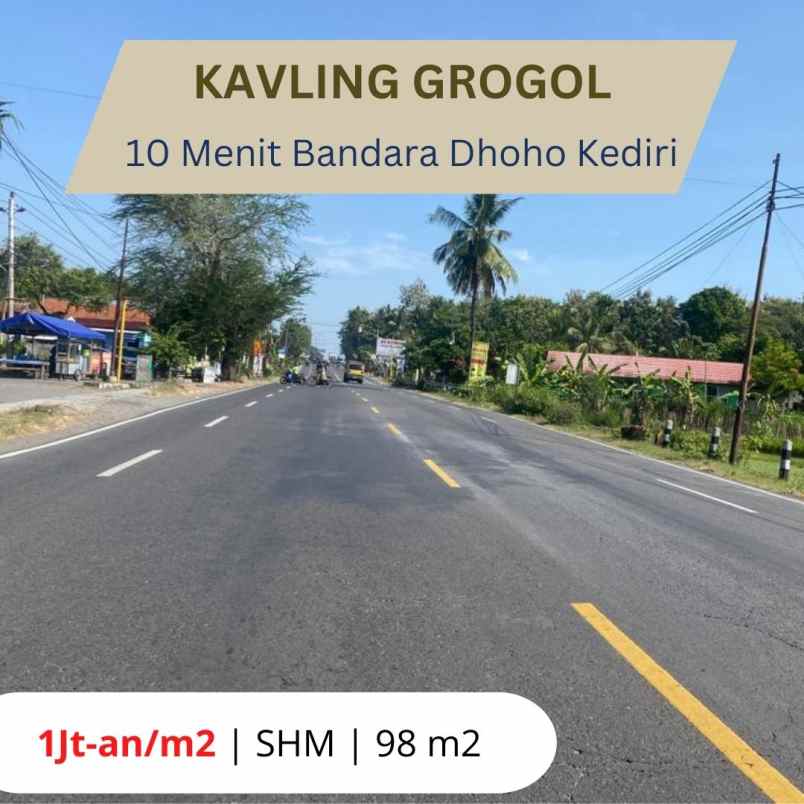 kapling kediri 1 jt an m2 lokasi strategis