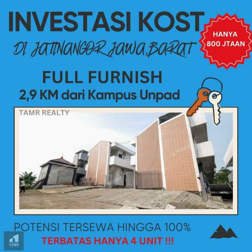 kosan mahasiswa jatinangor sumedang dijual dekat unpad