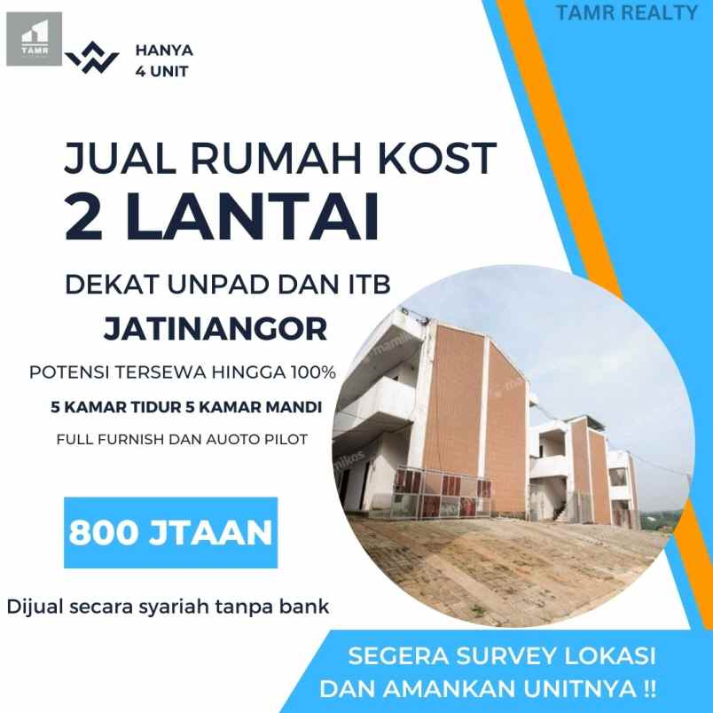 kosan mahasiswa jatinangor sumedang dijual dekat unpad