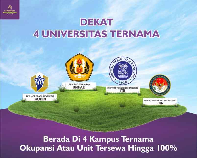 kosan mahasiswa jatinangor sumedang dijual dekat unpad