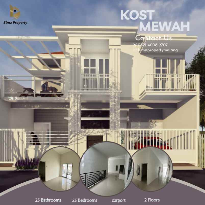 kost 2 lantai mewah