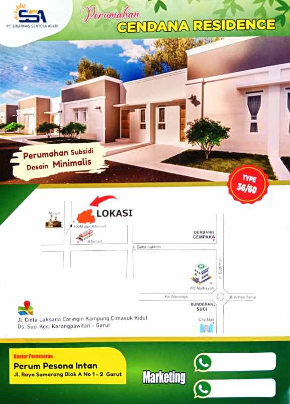 perumahan cendana residence cempaka garut