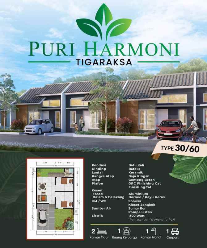 puri harmoni tigaraksa rumah subsidi strategis