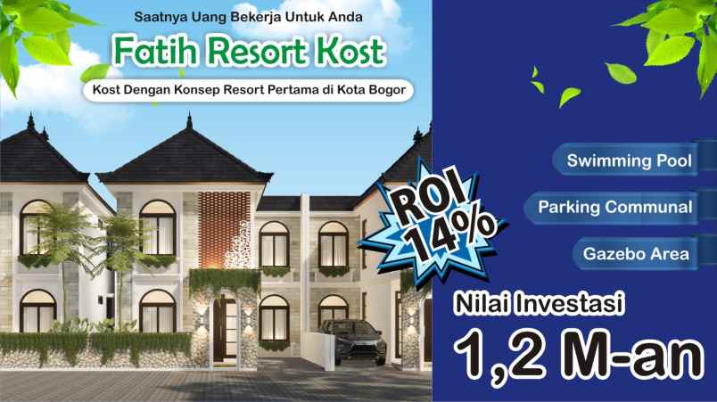 resort kost pertama di kota bogor dekat kampus ipb