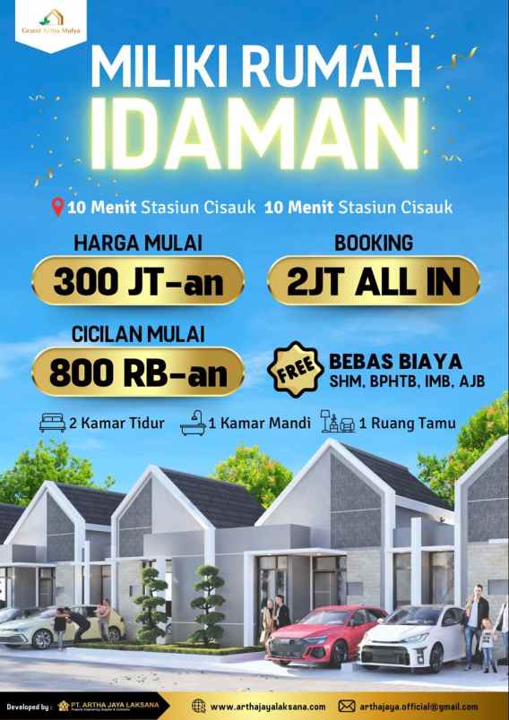 rumah 1 lantai termurah di cisauk