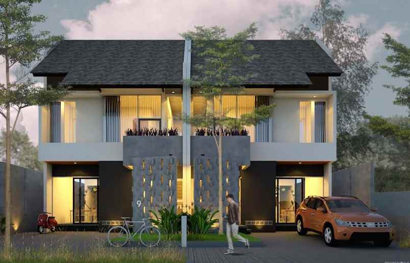 rumah 2 lantai dalam cluster di jl kaliurang km 8