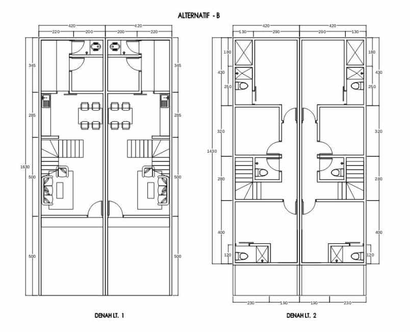 rumah 2 lantai dengan design japanese di ploso timur