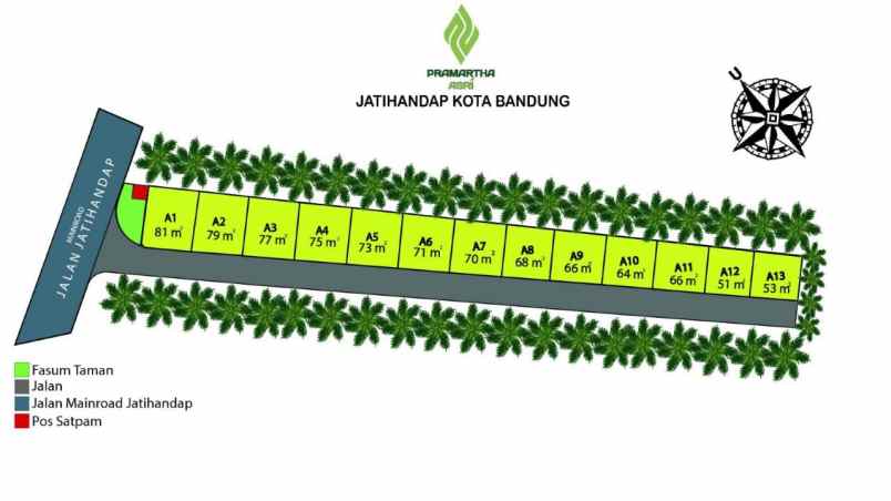 rumah baru cluster jatihandap pinggir jalan utama