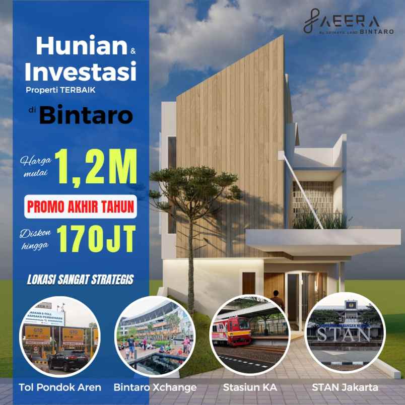 rumah baru dijual murah di bintaro