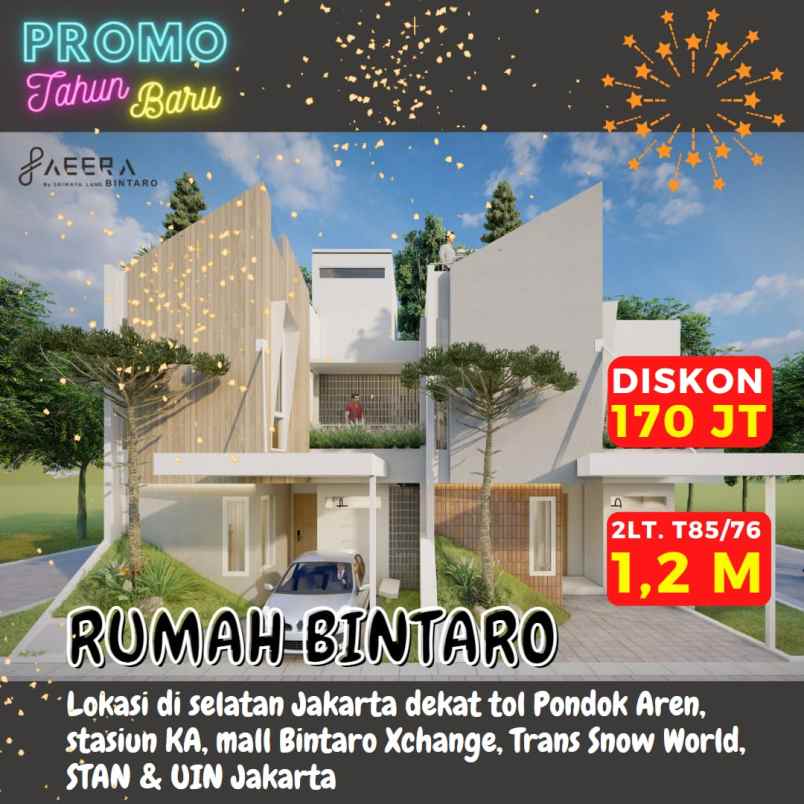 rumah baru dijual murah di bintaro