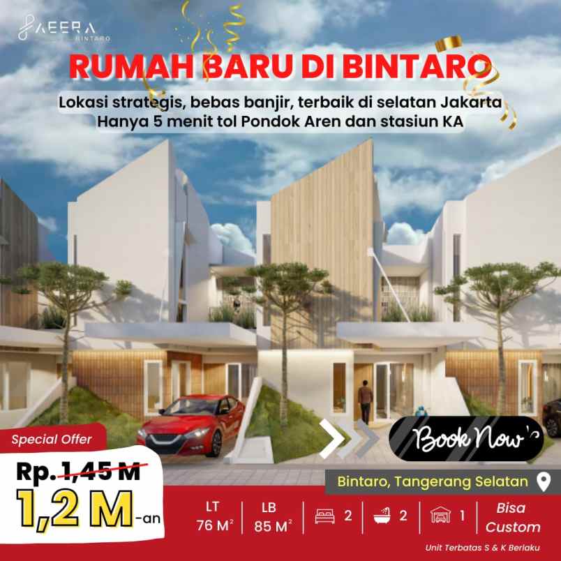 rumah baru dijual murah di bintaro