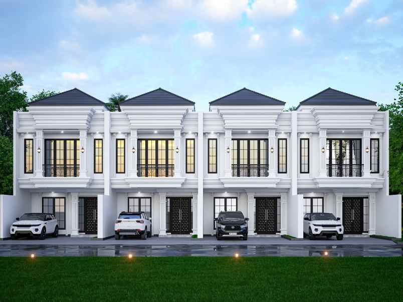 rumah baru disain classic modern di tanah baru