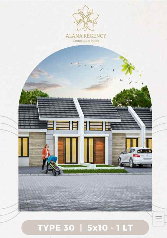 rumah baru gress alana regency gunungsari indah