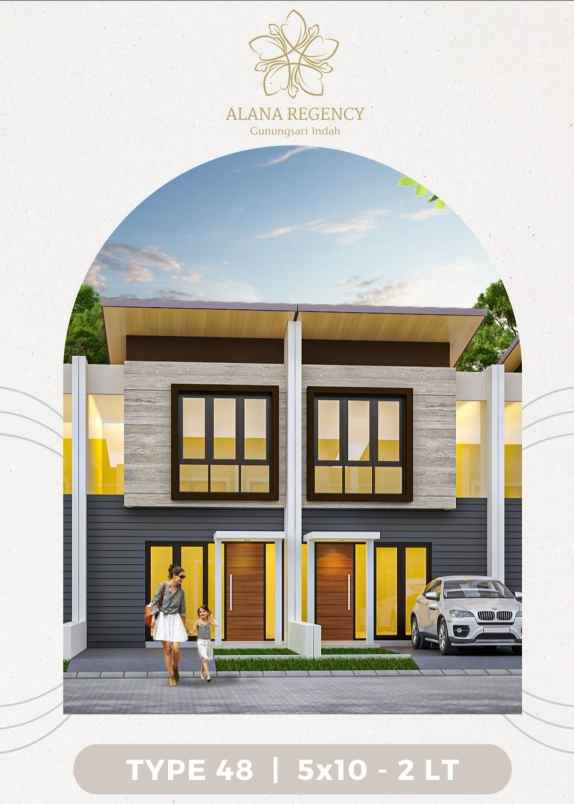 rumah baru gress alana regency gunungsari indah