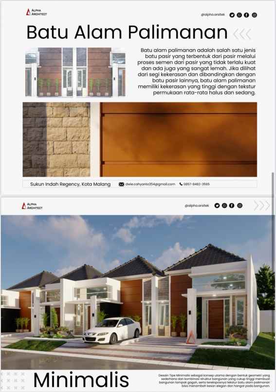 rumah baru lokasi perumahan sukun kota malang