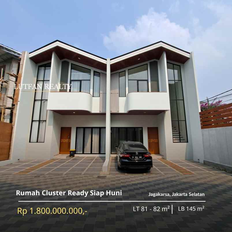 rumah cluster modern scandinavian jagakarsa