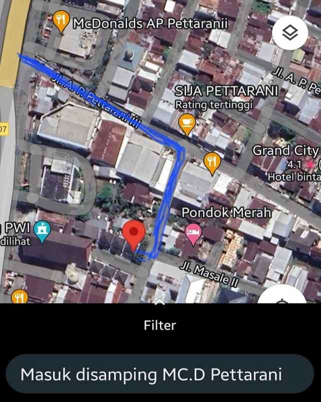 rumah dijual di kota makassar dekat mall panakkukang