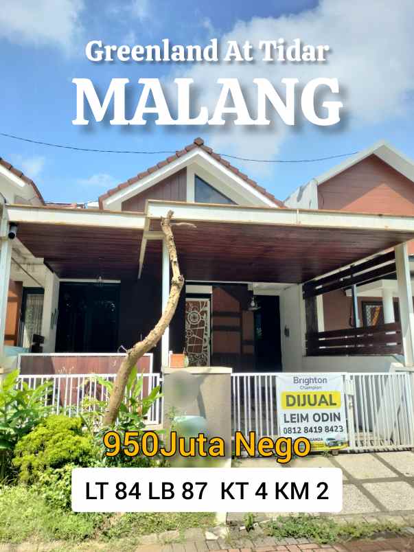 rumah dijual greenland tidar malang