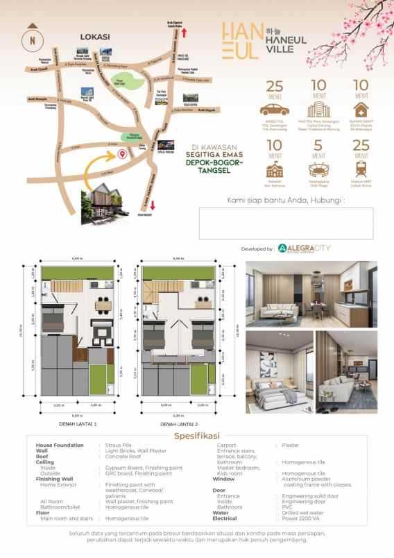 rumah dua lantai mewah harga 600 juta an
