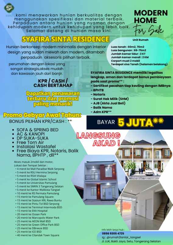 rumah jl baru luk serpong