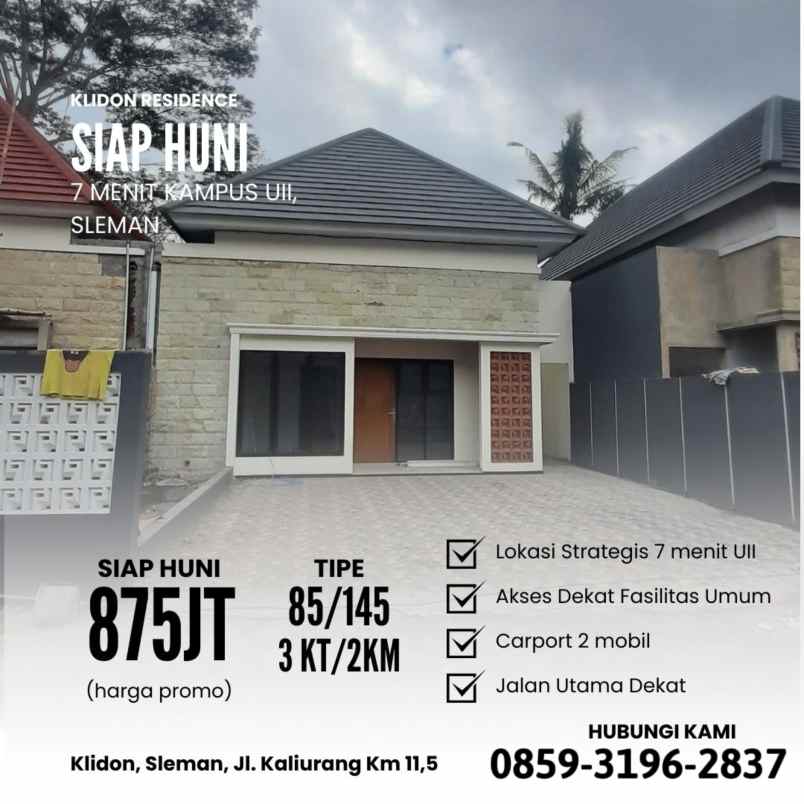 rumah mewah di sleman dekat kampus uii