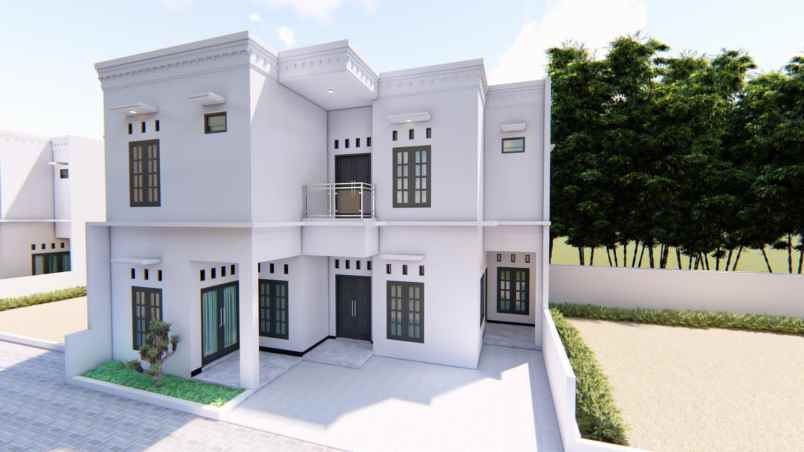 rumah mewah modern 2 lantai di klaten kota