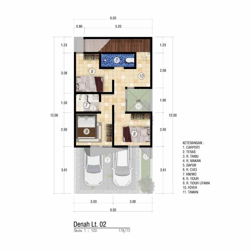 rumah minimalis eksklusif 3 kamar dekat lap rampal