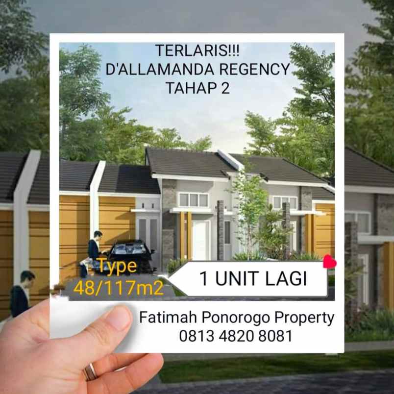 rumah minimalis terlaris 1lantai di ponorogo