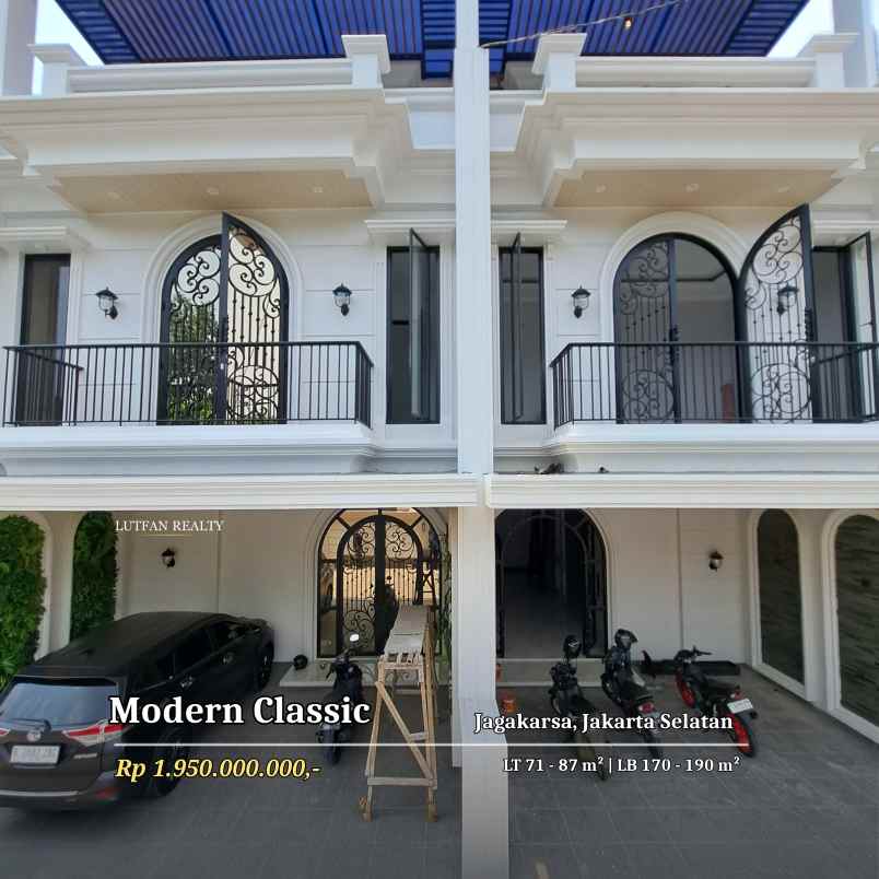 rumah modern classic jagakarsa dekat tol andara