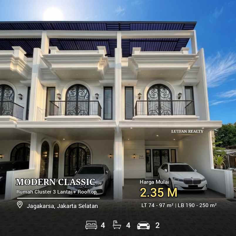 rumah modern classic jagakarsa dekat tol andara