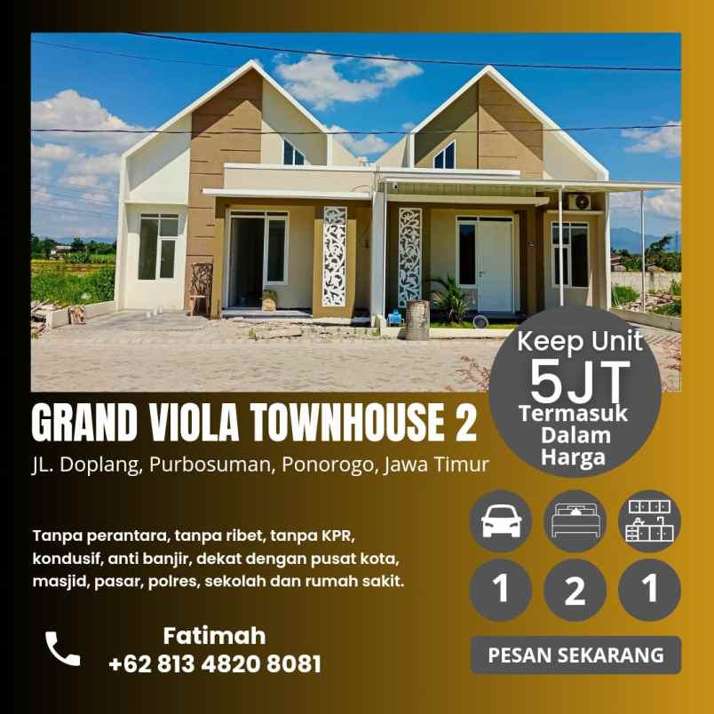 rumah modern di kota ponorogo