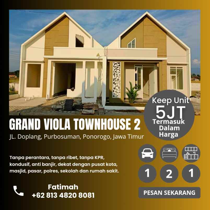 rumah modern di kota ponorogo