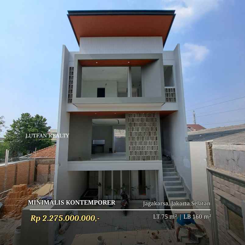 rumah modern kontemporer jagakarsa