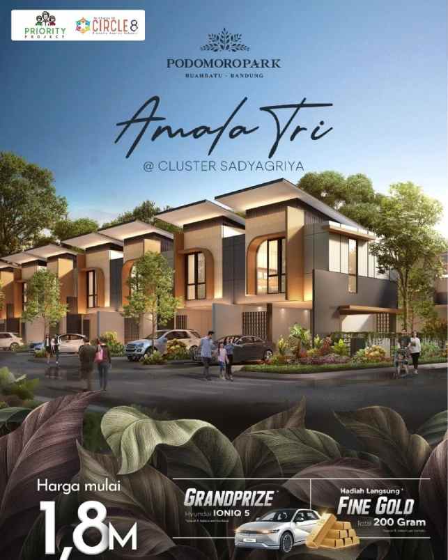 rumah modern tropis cluster sadyagriya unit terbatas