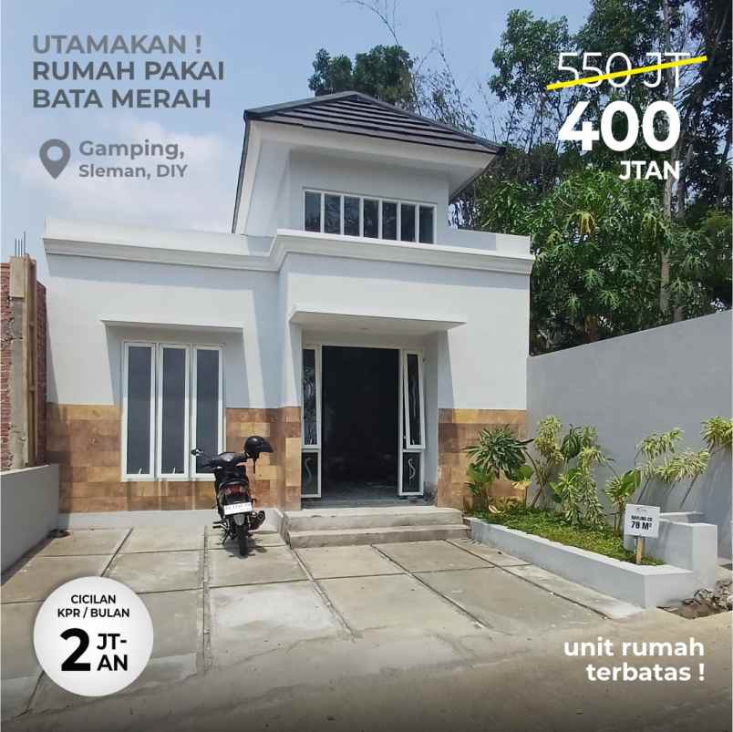 rumah murah 400 jutaan di jl wates km 9