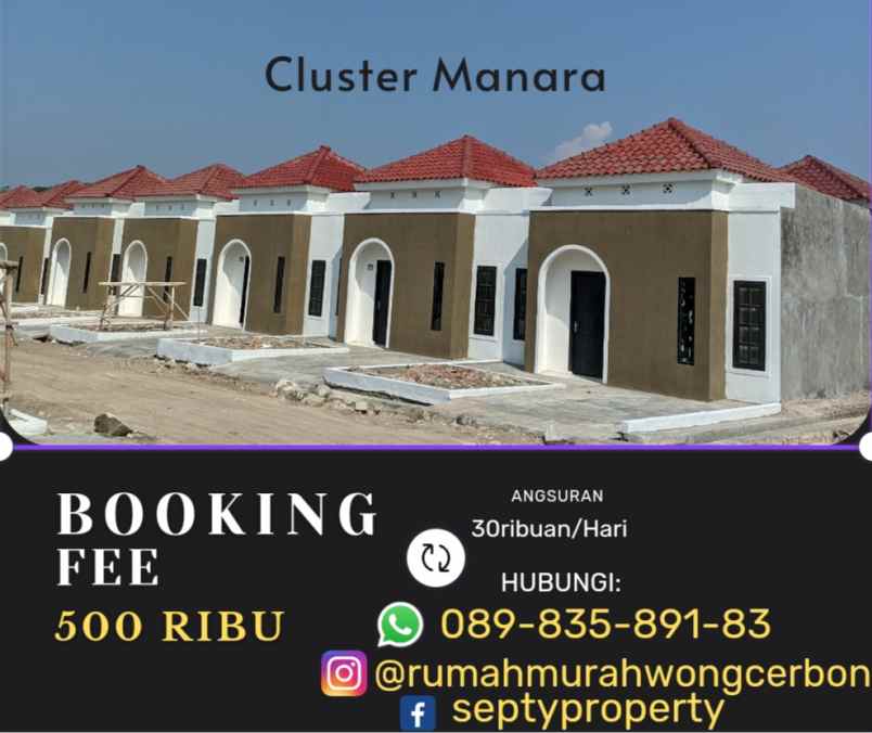 rumah murah di manara booking 500ribuan