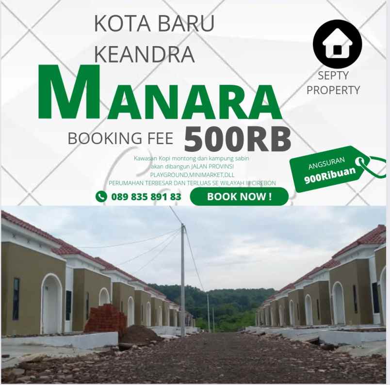 rumah murah di manara booking 500ribuan