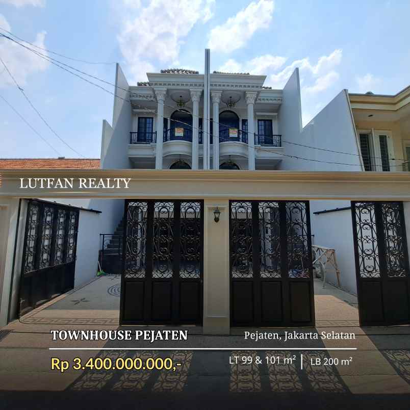 rumah pejaten 3 lantai dekat pejaten village