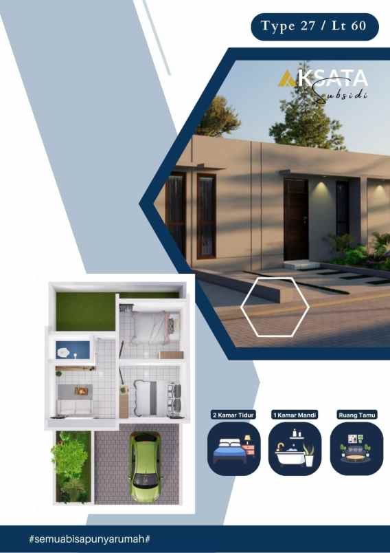 rumah subsidi dengan desain minimalis modern